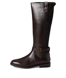 B0B93HCMPW 6 B Cole Haan Cape Stretch Tall Boot Chocolate Leather - Brand New