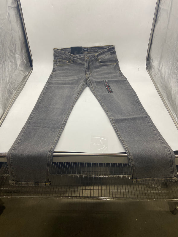 BLU ROCK MEN'S FLEX STRETCH SLIM FIT STRAIGHT JEANS - SIZE: 32X31 - DARK GRAY - Brand New