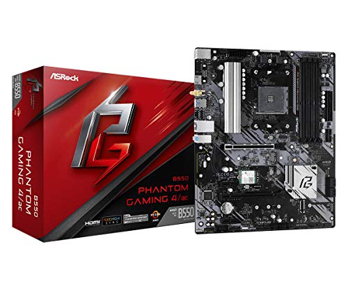 ASROCK B550 PHANTOM GAMING 4 AC SUPPORTS 3RD GEN AMD AM4 RYZEN™ MOTHERBOARD - Brand New