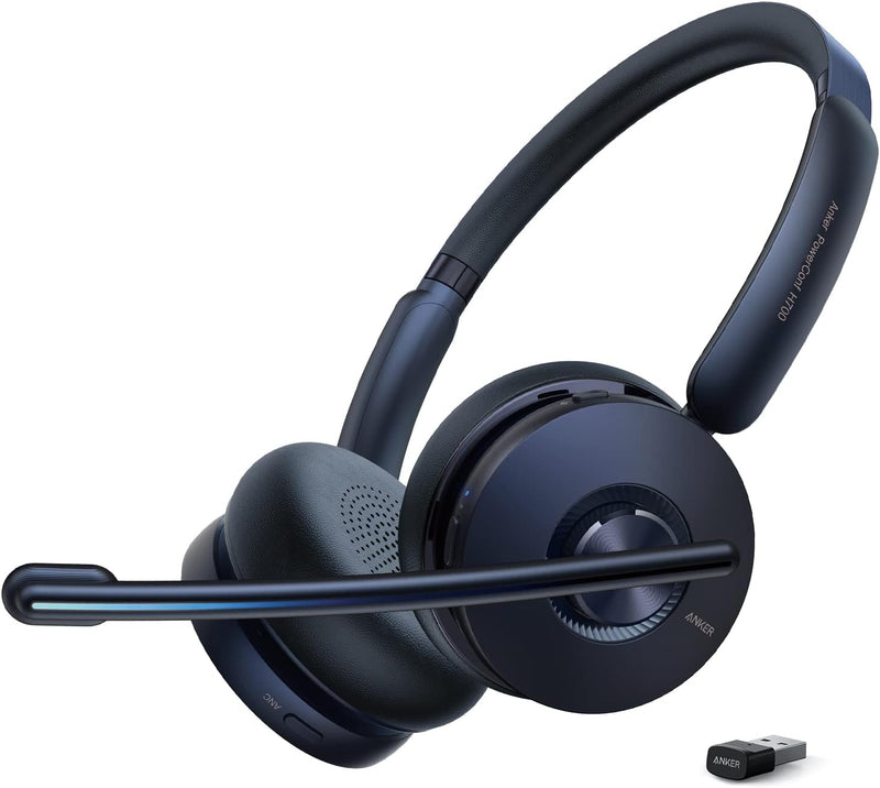 Anker PowerConf H700 Bluetooth Headset with Microphone A3510 - Black - Like New