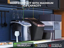 ECOZY NUGGET ICE MAKER COUNTERTOP CHEWABLE PELLET ICE CUBES IM-NS280C - Silver - Like New