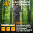 AXB TRAIL CAMERA NIGHT VISION 4G CELLULAR TRAIL CAM WITH MOTION WATERPROOF GRAY - Like New