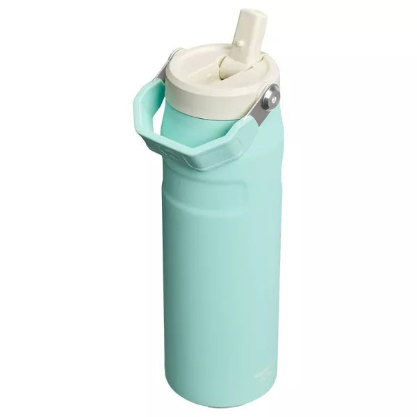 STANLEY 24OZ ICEFLOW AEROLIGHT FLIP STRAW 2.0 STAINLESS STEEL TUMBLERS - GREEN - Like New