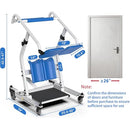 ProTraverce Sit to Stand Lift, 400 lbs Capacity Stand Assist Chair - White/Blue - Like New