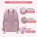 GOLF SUPAGS WOMEN CASUAL DAYPACK COLLEGE BACKPACK PURSE FITS - PINKISH PURPLE - Like New