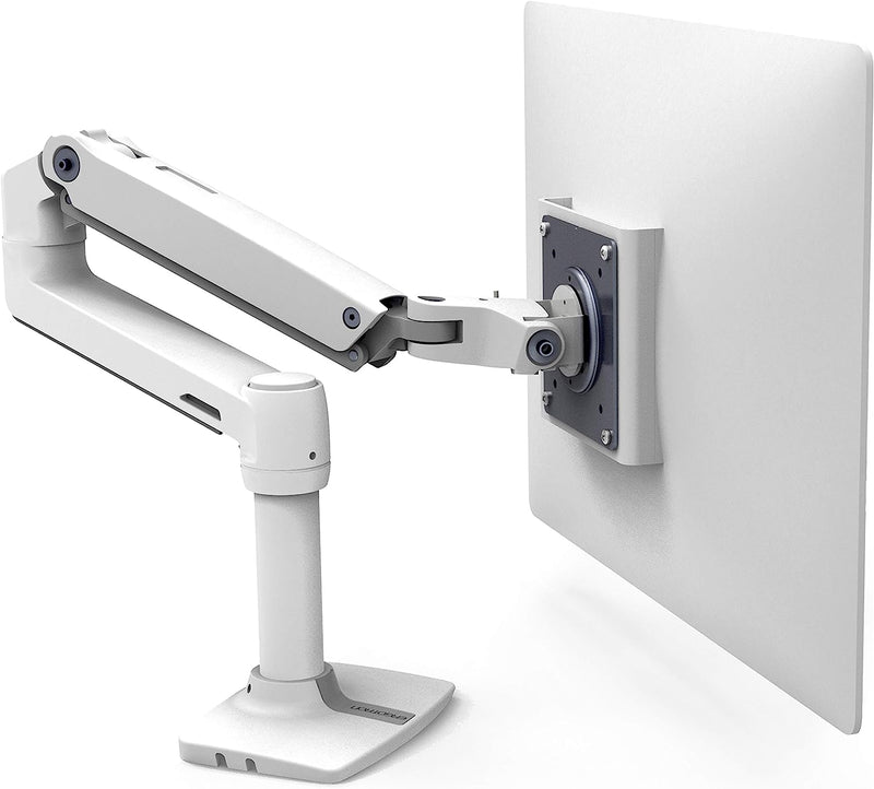 Ergotron LX Premium Single Monitor Arm, VESA Desk Mount 45-490-216 - White Like New