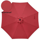 SIMPLE DELUXE 9' PATIO UMBRELLA OUTDOOR TABLE MARKET YARD UMBRELLA, RED - Like New
