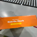 SUN SQUAD SHARK FLOAT PVC NOVELTY POOL TOY, 183 LBS CAPACITY - BLUE SHARK - Like New