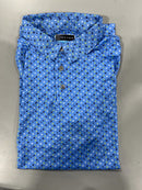 PGA TOUR MEN'S SURPRISE POLO - SIZE: MEN LARGE - LIGHT BLUE - Brand New