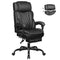 BESTGLORY EXECUTIVE LEATHER OFFICE CHAIR BIG TALL OFFICE CHAIR FOOTREST - BLACK - Like New