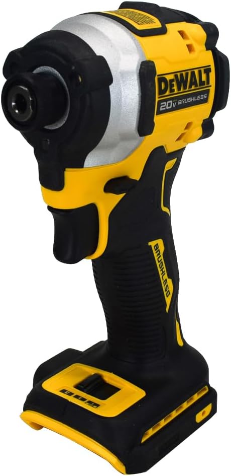 DEWALT 20V Brushless Cordless 3-Speed 1/4 in Impact Driver Tool Only - YELLOW Like New