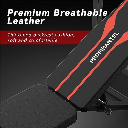 PROFIHANTEL OLYMPIC WORKOUT BENCH BENCH PRESS MULTI FUNCTIONAL HOME GYM - BLACK - Like New