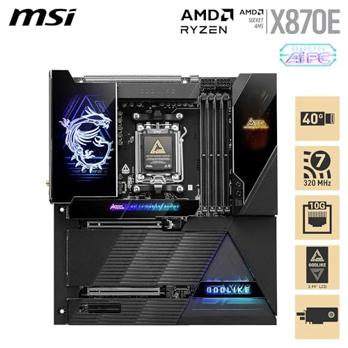 MSI MEG X870E GODLIKE, E-ATX - AMD Ryzen 9000/8000/7000, AM5, - Scratch & Dent