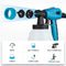 Tilswall 800W HVLP Paint Sprayer High Power Electric Spray Gun 3 Nozzle - BLUE Like New