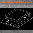 Ramblewood 4 Burner 30" Electric Cooktop EC4-70 7200W - BLACK - Like New