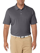 AMAZON ESSENTIALS MEN'S GOLF POLO SHIRT, QUICK DRY, SHORT SLEEVE, MEDIUM GRAY - Brand New