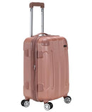 ROCKLAND LONDON HARDSIDE SPINNER WHEEL LUGGAGE CARRY-ON 20-INCH - ROSEGOLD - Brand New