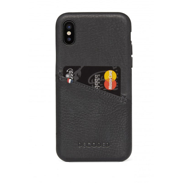 Decoded Leather Snap-On Case for iPhone XS Max - Black - Like New