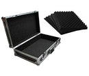 Harmony Audio HCLUC Flight 22" x 13" x 5-3/8" Foam Utility Locking Case - Black - Brand New