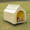Amazon Basics Elevated Portable Pet House, Small (35 x 32 x 26 Inches) - KHAKI Like New