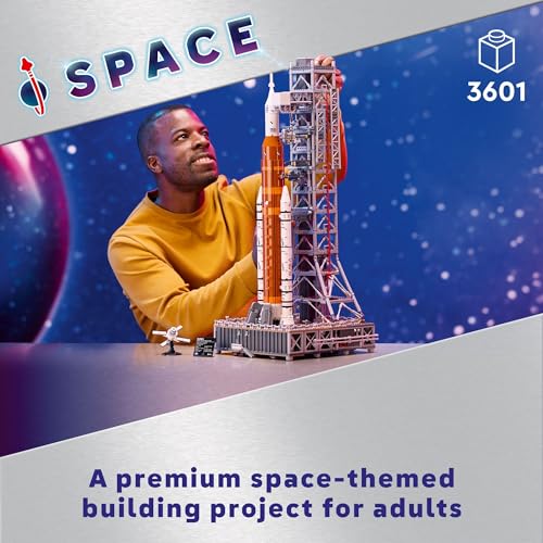 LEGO ICONS NASA ARTEMIS SPACE LAUNCH SYSTEM - DIY ROCKET MODEL - 10341 - MULTI - Like New