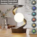 BRIGHTON CREATIVE TABLE LAMP, ROTATING FLOATING LAMP, 15W - DARK GRAY - Like New
