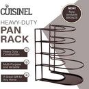 CUISINEL 12.2" HEAVY DUTY EXTRA LARGE 5 PAN & POT ORGANIZER 5 TIER RACK - BRONZE - Like New