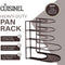 CUISINEL 12.2" HEAVY DUTY EXTRA LARGE 5 PAN & POT ORGANIZER 5 TIER RACK - BRONZE - Like New