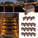 GIGALUMI LED SOLAR DECK LIGHTS, 16 PACK WATERPROOF - WARM WHITE - Like New