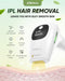 XSOUL At-Home IPL Hair Removal 999,999 Flashes Painless Hair Remover - White - Like New