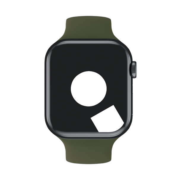 APPLE WATCH SILICONE SOLO LOOP 45MM SIZE 7 - CYPRESS - Like New