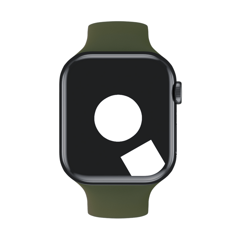 APPLE WATCH SILICONE SOLO LOOP 45MM SIZE 7 - CYPRESS - Like New