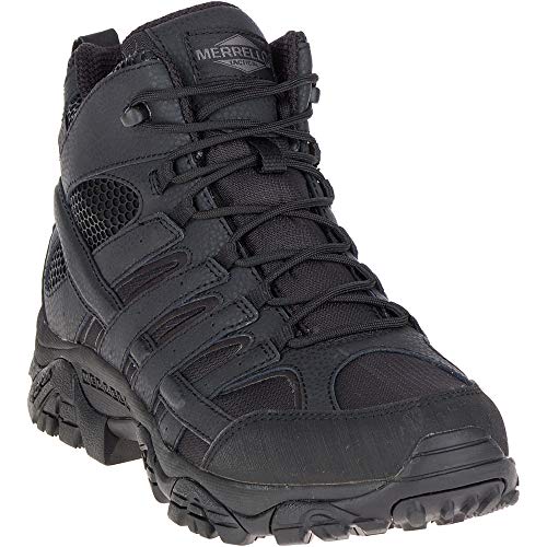 J15853 MERRELL MEN'S MOAB 2 MID WP BOOTS BLACK SIZE MEN 12 - Like New