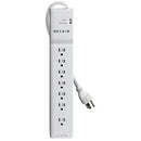 BELKIN BE107200-06 7-OUTLET HOME/OFFICE SURGE PROTECTOR - WHITE - Like New