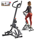 Sunny Health & Fitness Extended Stride Climbing Stair Stepper w/Handlebar - Like New