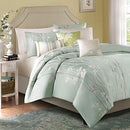 MADISON PARK ATHENA 7 PIECE JACQUARD COMFORTER SET QUEEN MP10-001-7P-QU-GREEN - Brand New