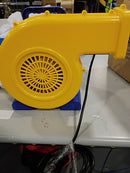 JUMP ORANGE JUMPORANGE BOUNCE HOUSE AIR BLOWER 1HP BOUNCY CASTLE - BLUE/YELLOW - Like New