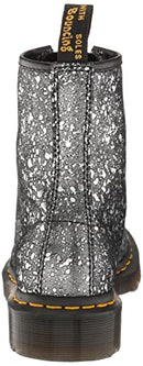 30770001 DR. MARTENS WOMEN 1460 8 EYE BOOT FASHION BLACK/METALLIC PAINT 7 - Like New