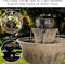 Bernini Alba Cordless Water Fountain 26" Battery Powered Water Fountains - Grey - Like New