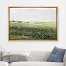 wall26 Framed Canvas Print Wall Art Green Meadow Hillside with Plants - 16x24 - Brand New