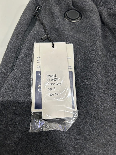VENUSTAS HEATED SWEATPANTS WITH BATTERY - SIZE: MEN S - GRAY - Like New
