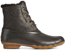SPERRY WOMEN'S SALTWATER WINTER LUX BOOTS WOMEN'S SIZE 7 BLACK QUILT - Like New