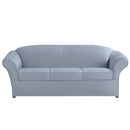 SureFit Ultimate Stretch Suede 4 Piece Box Sofa Slipcover B075ZZRKFY - Blue - Brand New