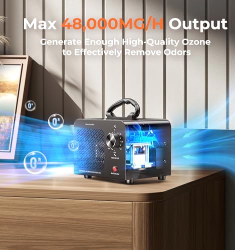Ozone Generator 48,000mg, Commercial Ozone Machine Odor Removal High Capacity - Like New