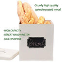 Home By Jackie X321 Cream White Set of 5 Metal Food Tin Canister - Cream - Like New