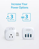 ANKER WALL OUTLET EXTENDER USB WALL CHARGER 321 OUTLET EXTENDER - WHITE - Like New