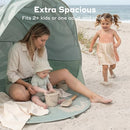 BABYMOOV MOOV & PROTECT ANTI-UV COOLING BEACH TENT POP-UP - GREEN LAGOON - Like New