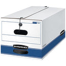 Bankers Box STOR/FILE Medium-Duty Storage Boxes, FastFold (00704) - Blue/White - Brand New