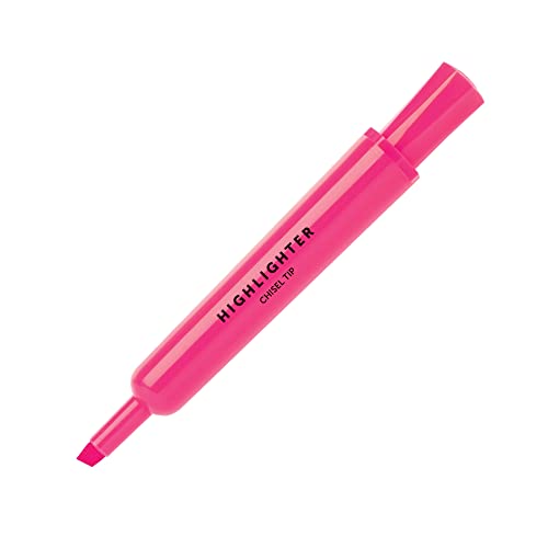 OFFICE DEPOT CHISEL-TIP HIGHLIGHTER ASSORTED FLUORESCENTS 12PK 128-853 - Brand New