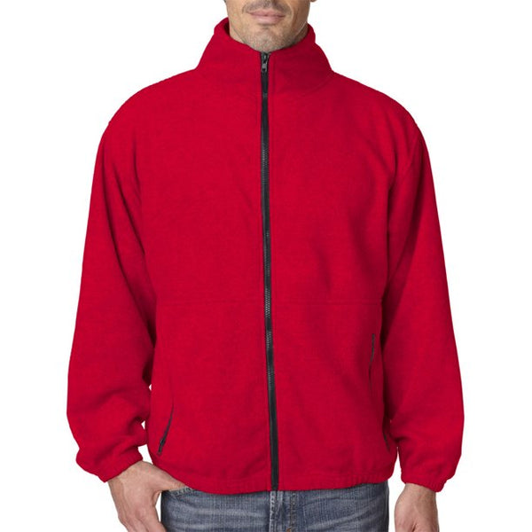 UltraClubs Men's Iceberg Fleece Full-Zip Jacket 8485 - Brand New